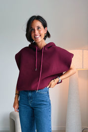Mila hoodie bordeaux