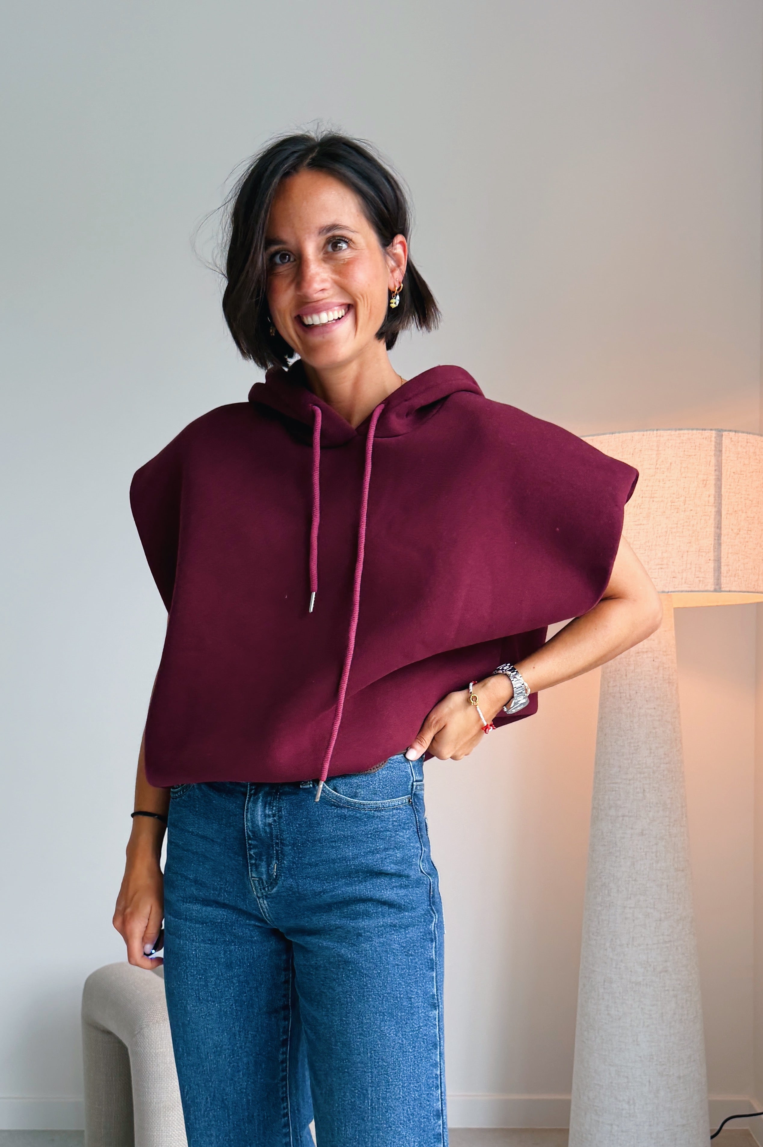 Mila hoodie bordeaux