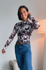 Neyo cow mesh top