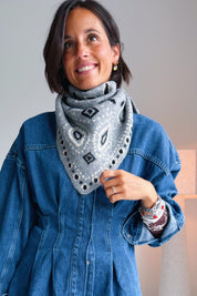 Bandana sjaal grijs