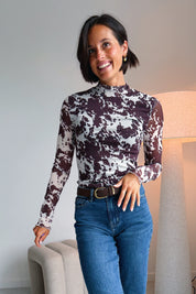 Neyo cow mesh top