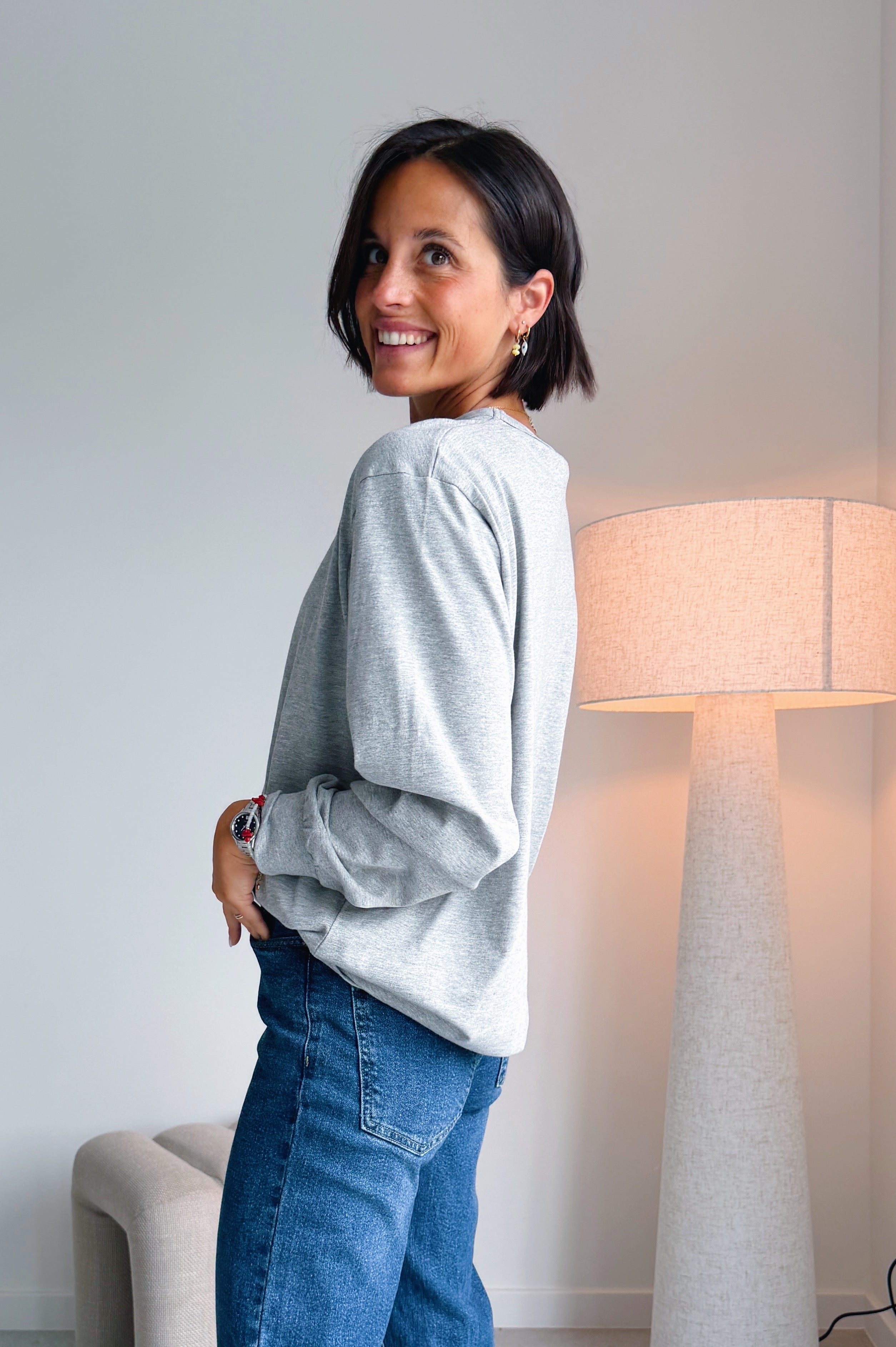 Vala Longsleeve - Grey Melange