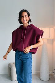 Mila hoodie bordeaux