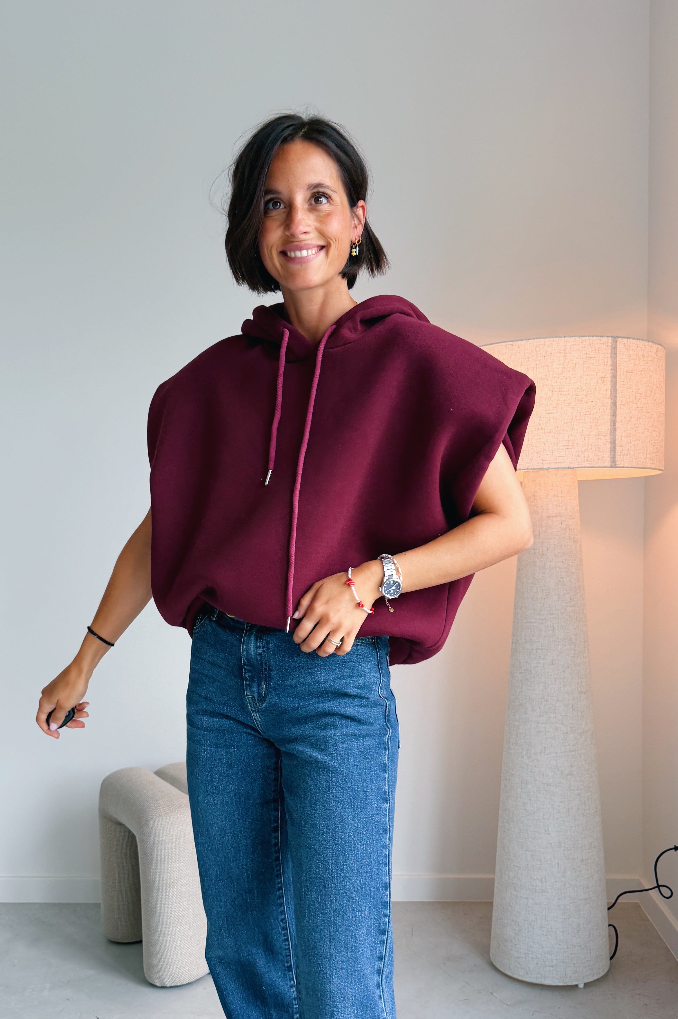 Mila hoodie bordeaux