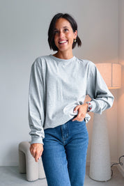 Vala Longsleeve - Grey Melange