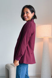Fava oversized blazer - Bordeaux