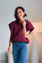 Mila hoodie bordeaux