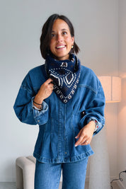 Bandana sjaal blauw