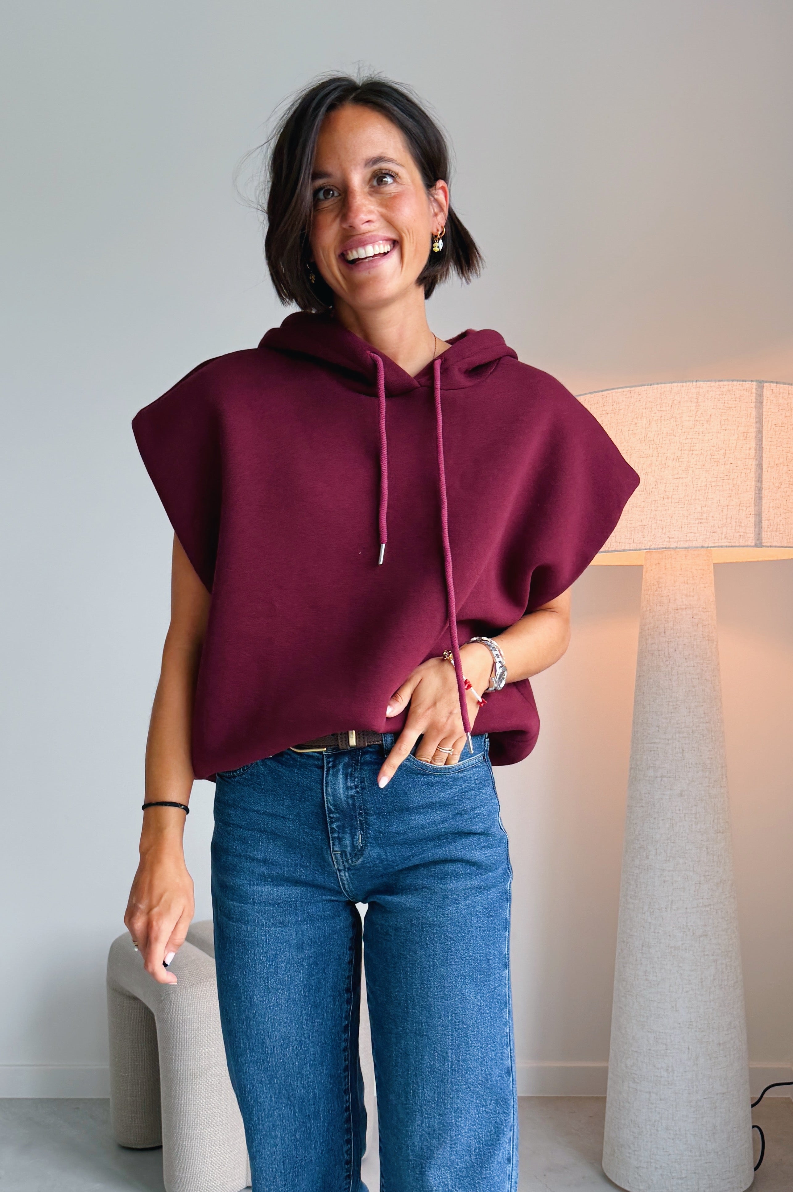 Mila hoodie bordeaux