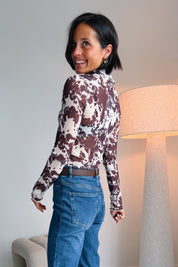 Neyo cow mesh top