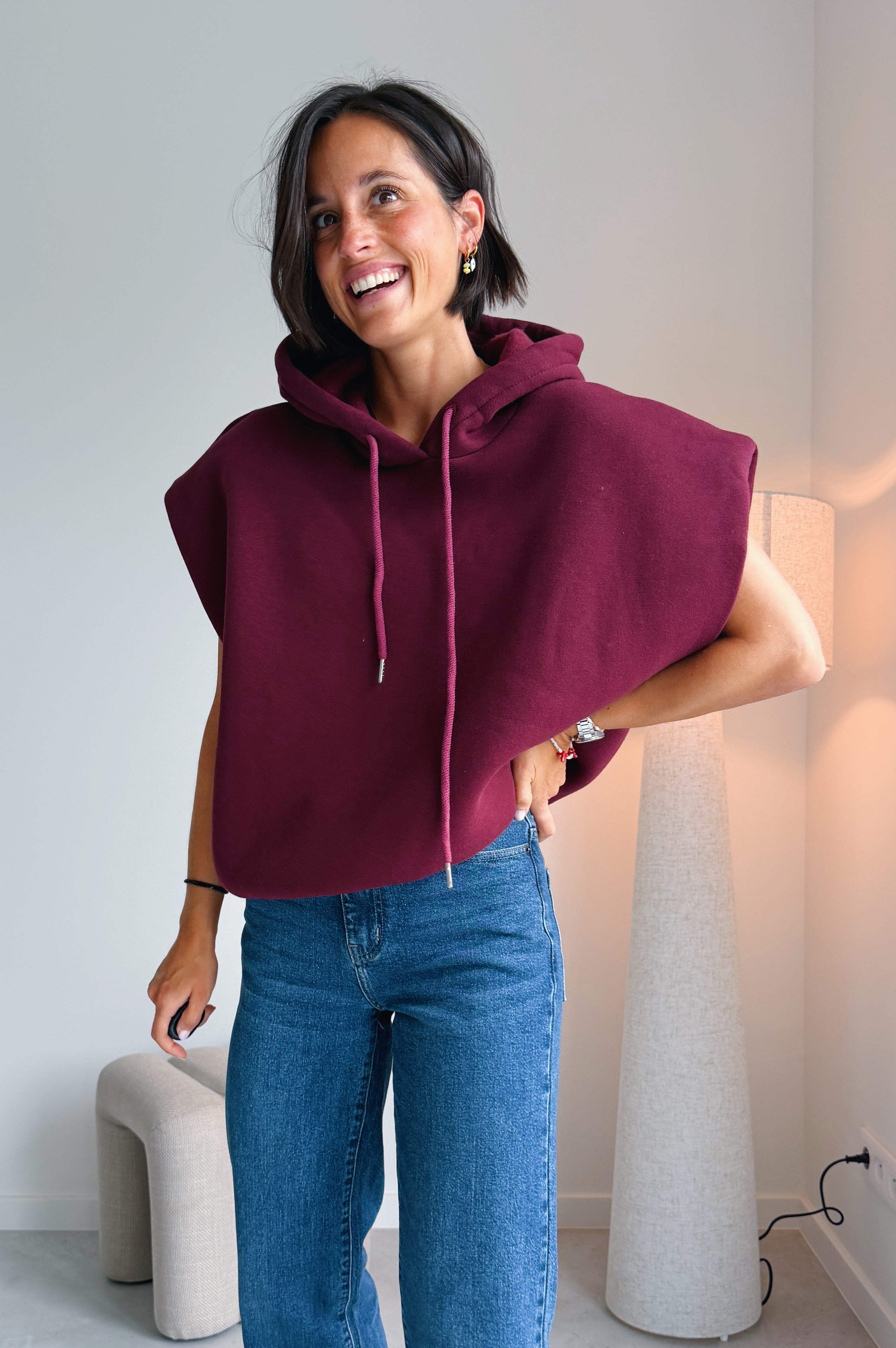 Mila hoodie bordeaux