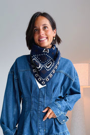 Bandana sjaal blauw