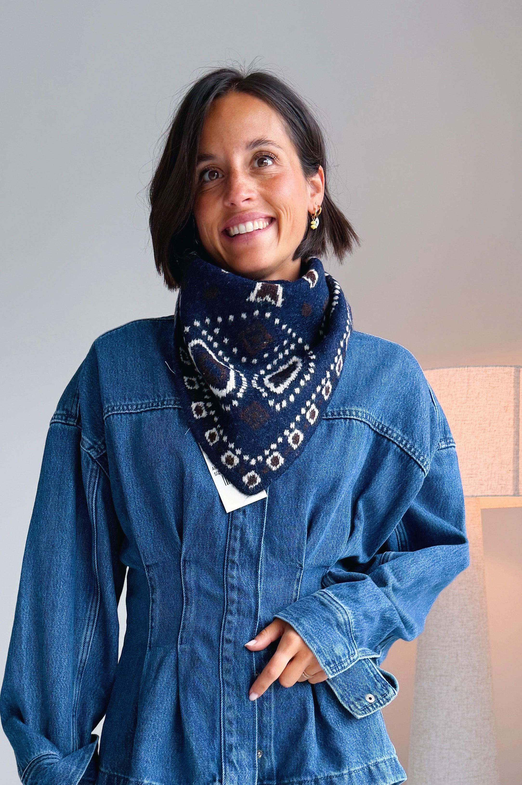 Bandana sjaal blauw
