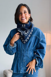 Bandana sjaal blauw