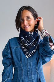 Bandana sjaal blauw