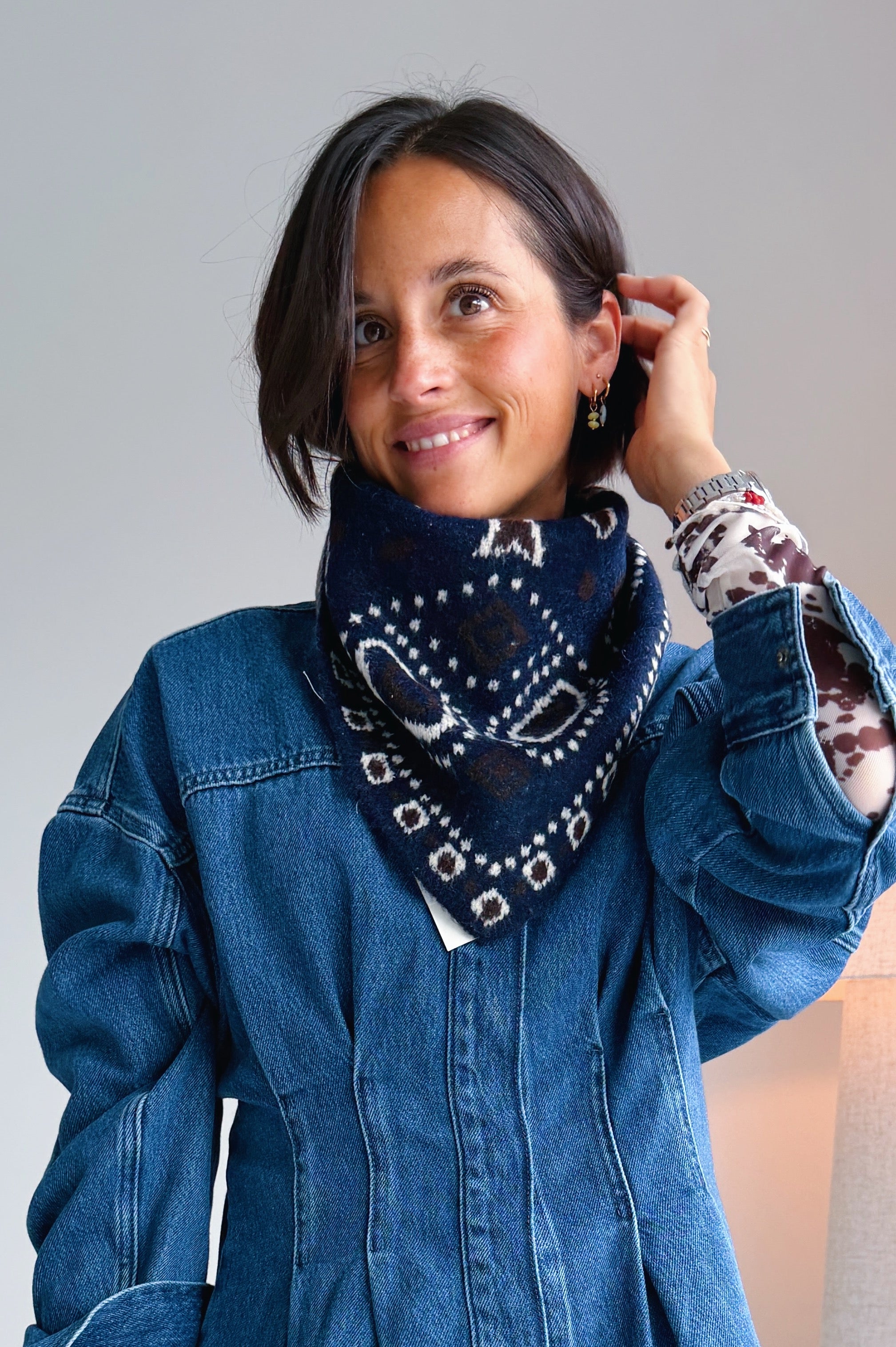 Bandana sjaal blauw