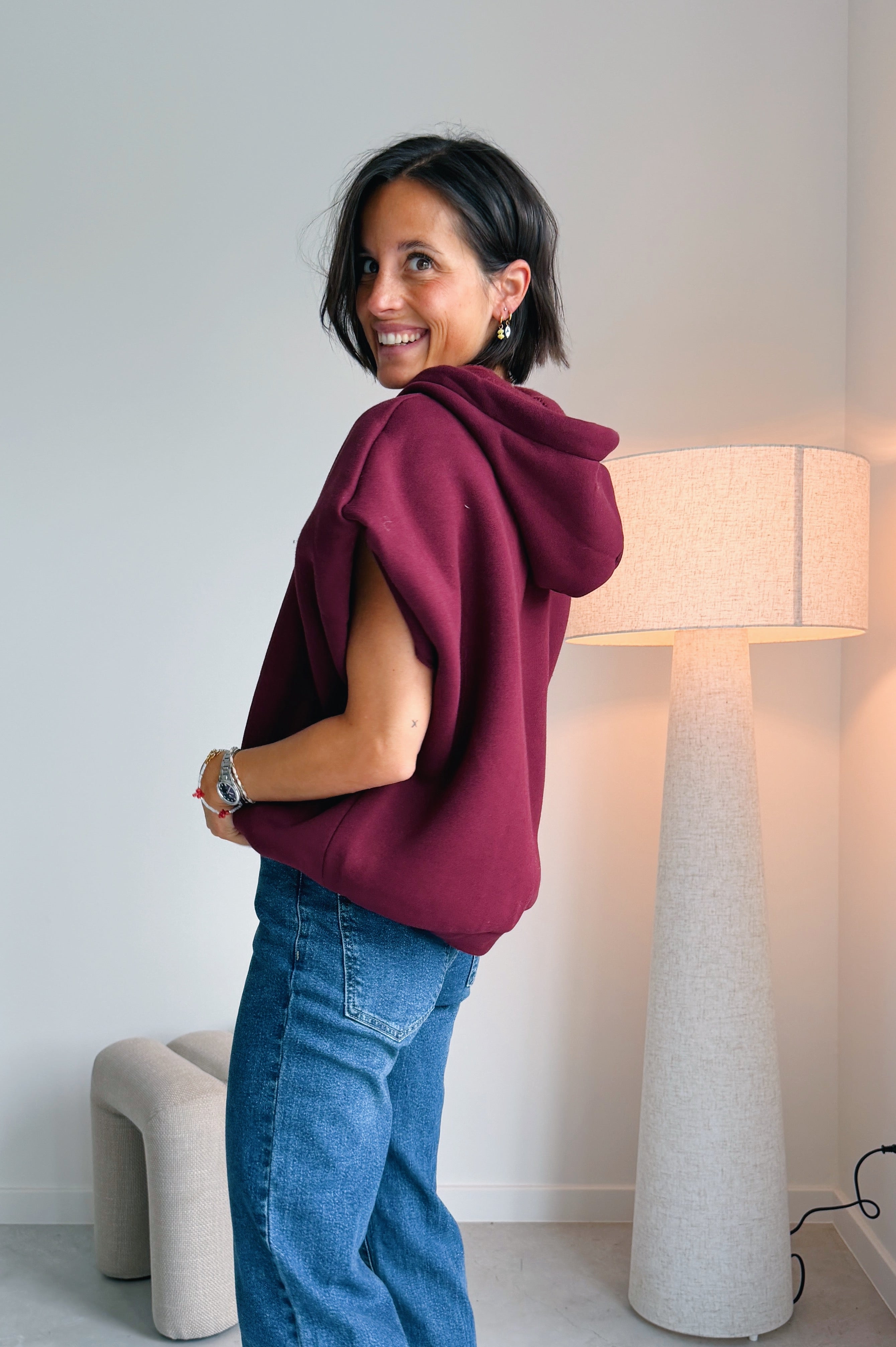 Mila hoodie bordeaux