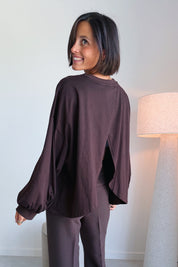 Nova batwing top bruin