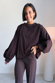 Nova batwing top bruin