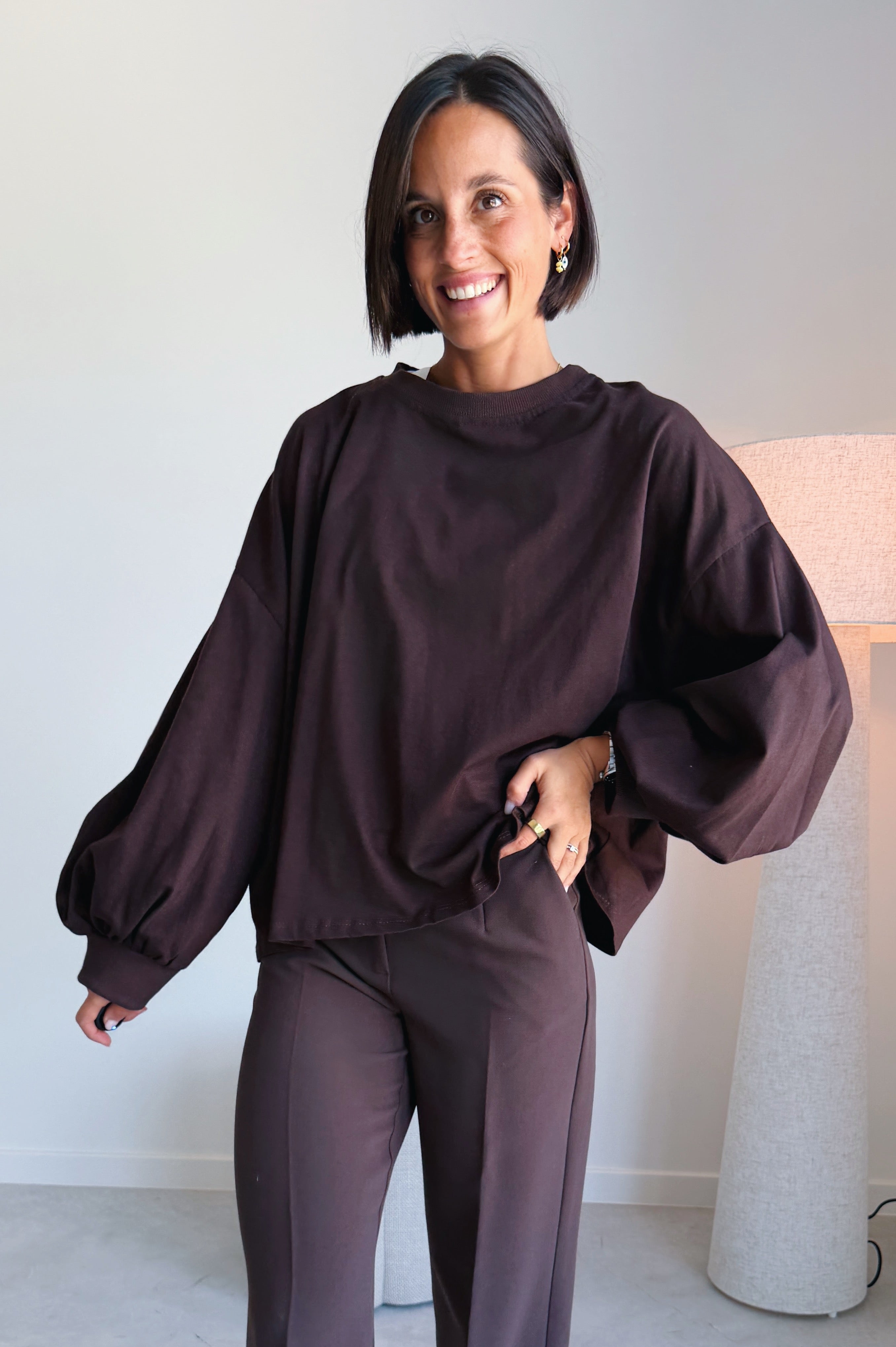Nova batwing top bruin