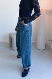 Amelie cropped barrel jeans