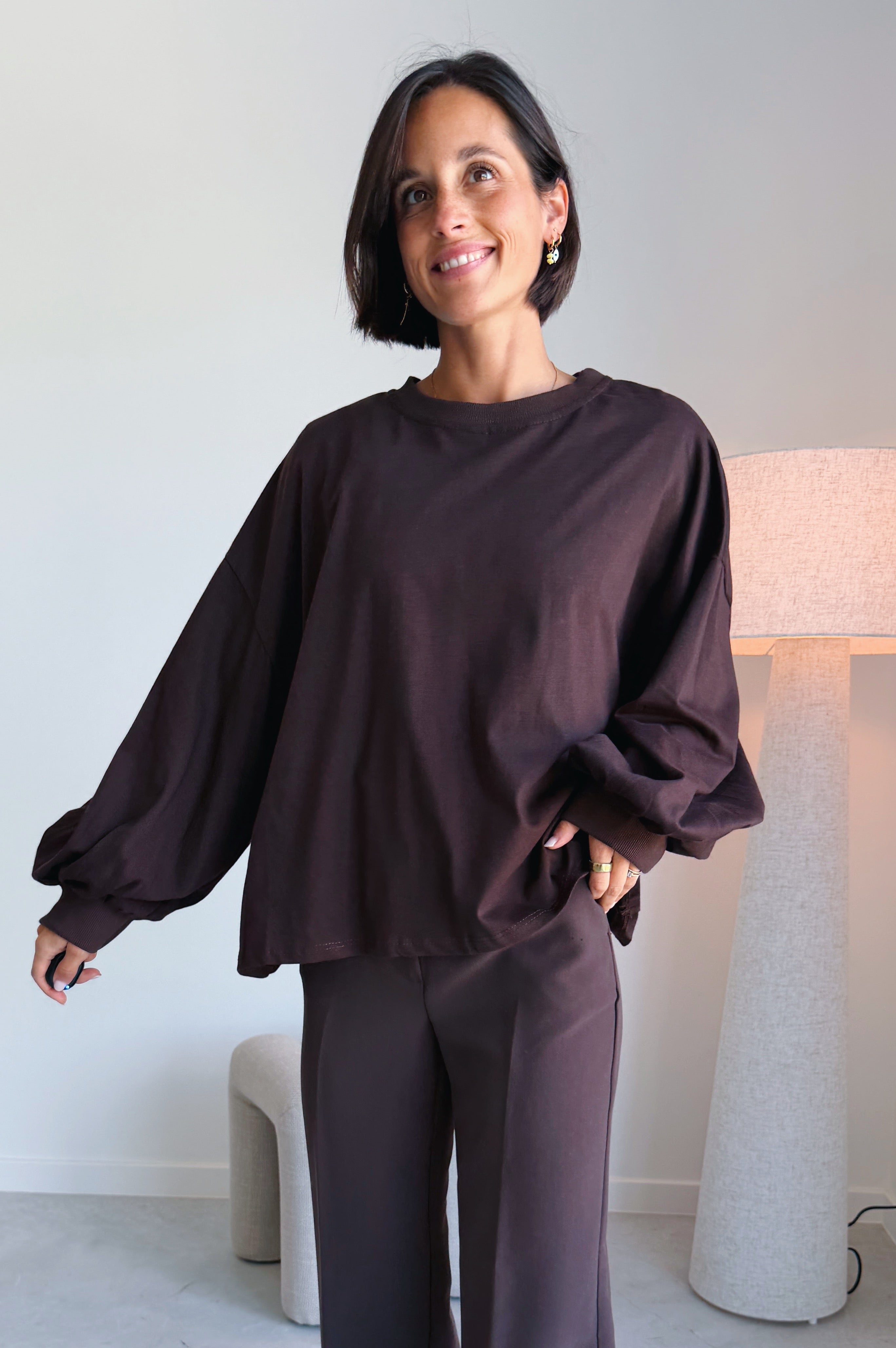 Nova batwing top bruin