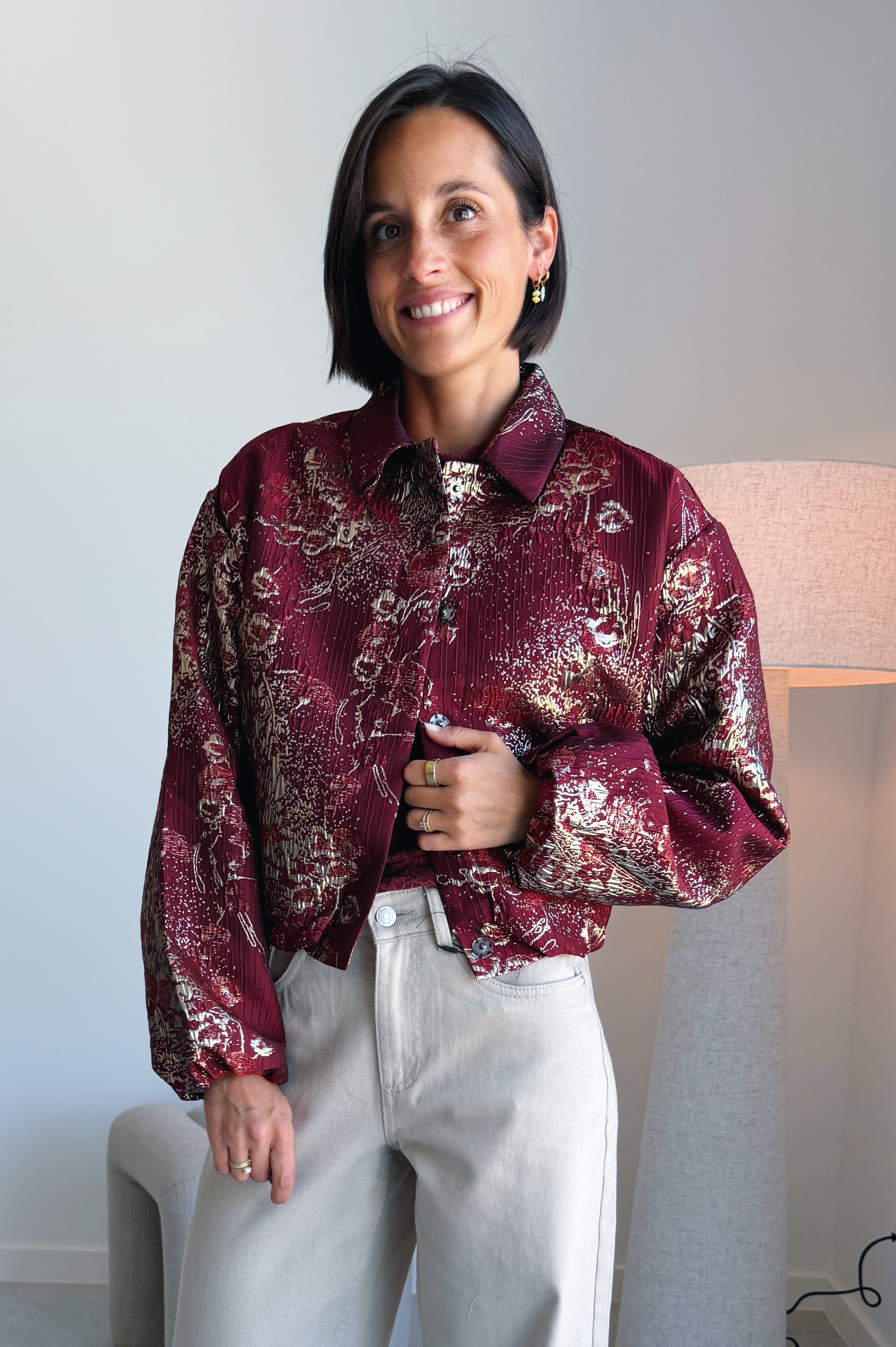 Inea bomber jas - Brick Red