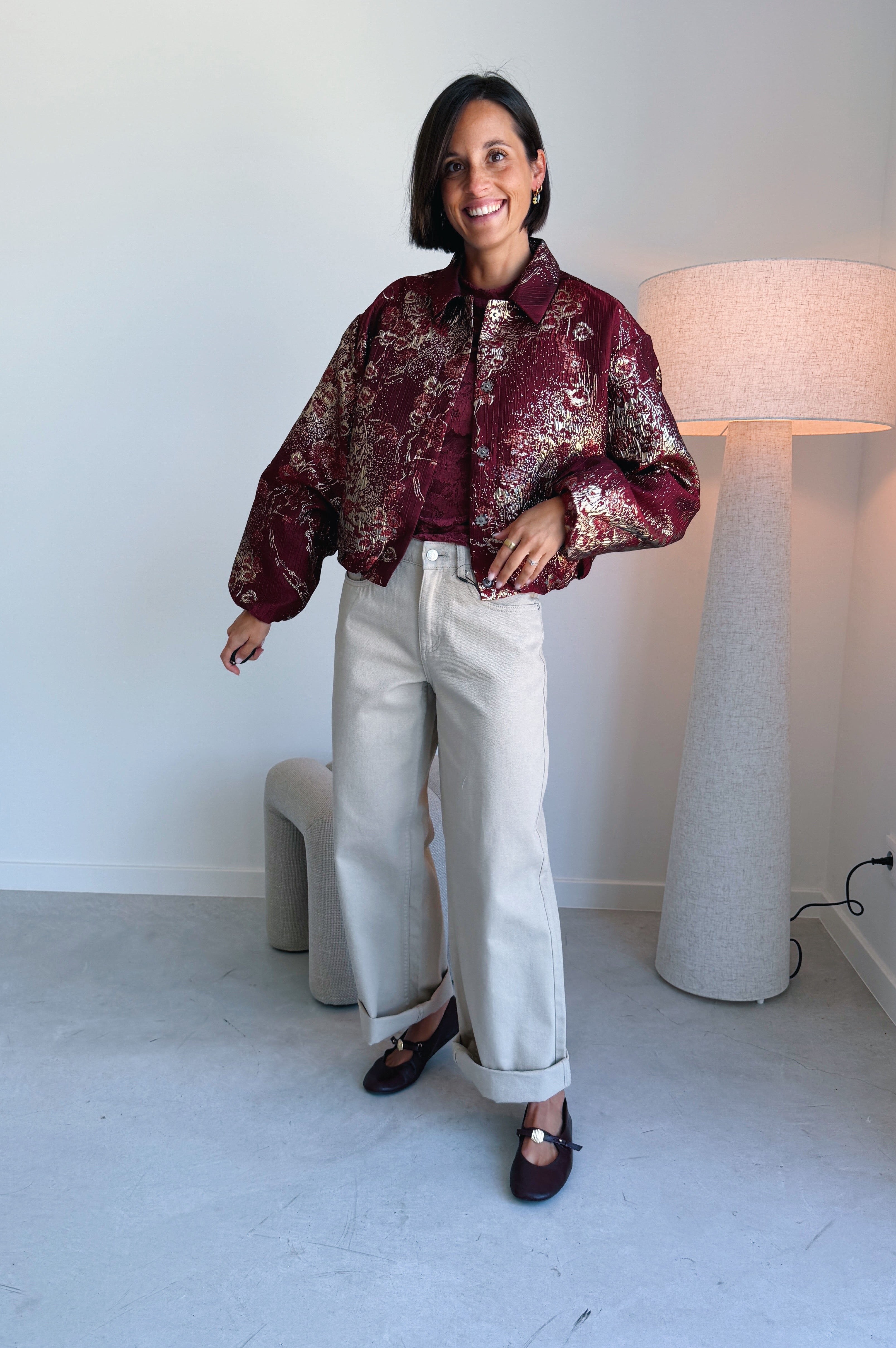 Inea bomber jas - Brick Red