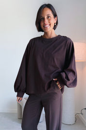 Nova batwing top bruin