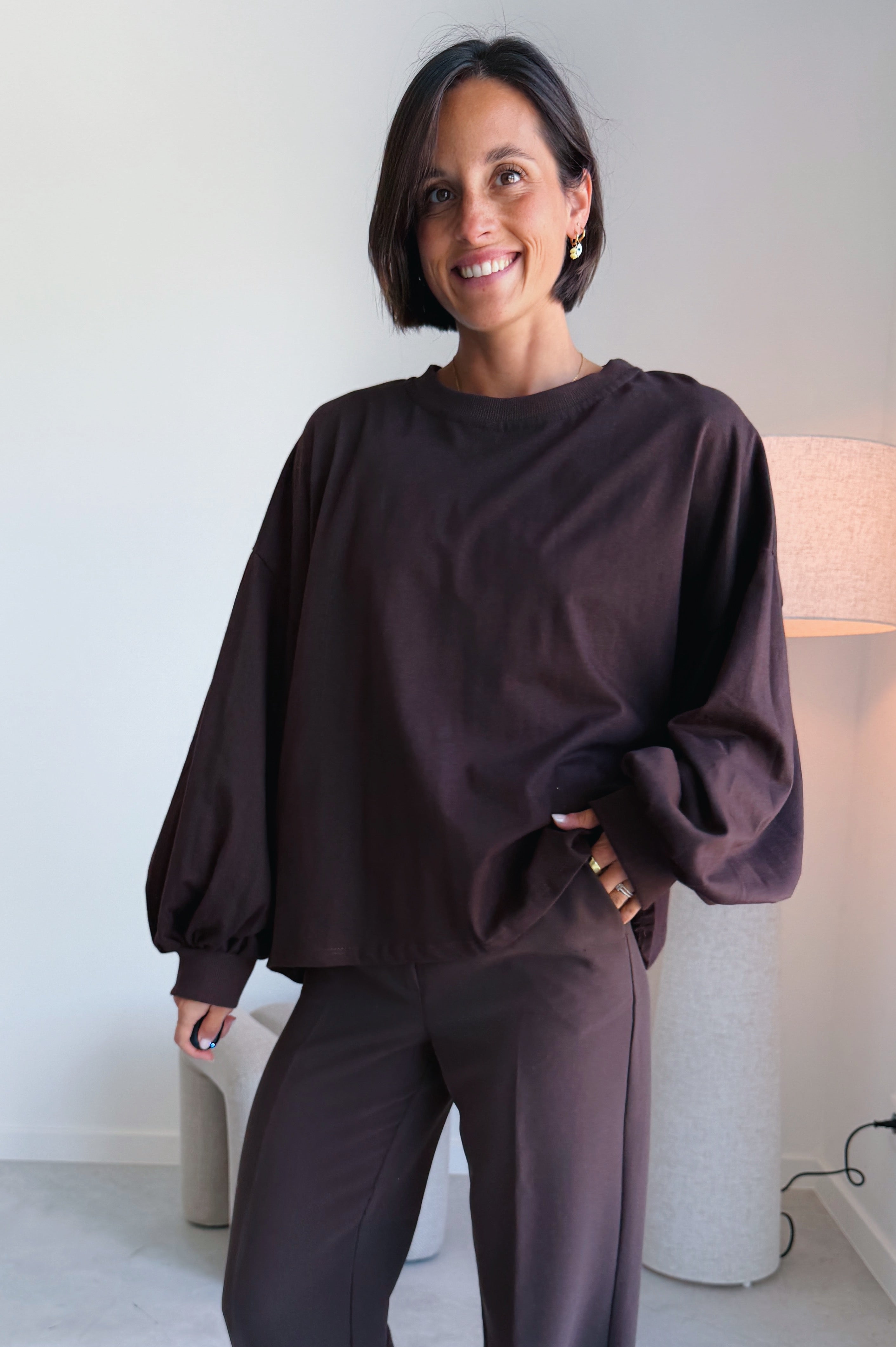 Nova batwing top bruin