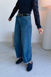 Amelie cropped barrel jeans