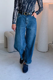 Amelie cropped barrel jeans
