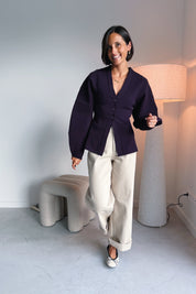 Kendal Cardigan - Plum Perfect