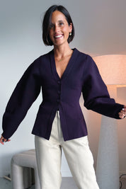 Kendal Cardigan - Plum Perfect
