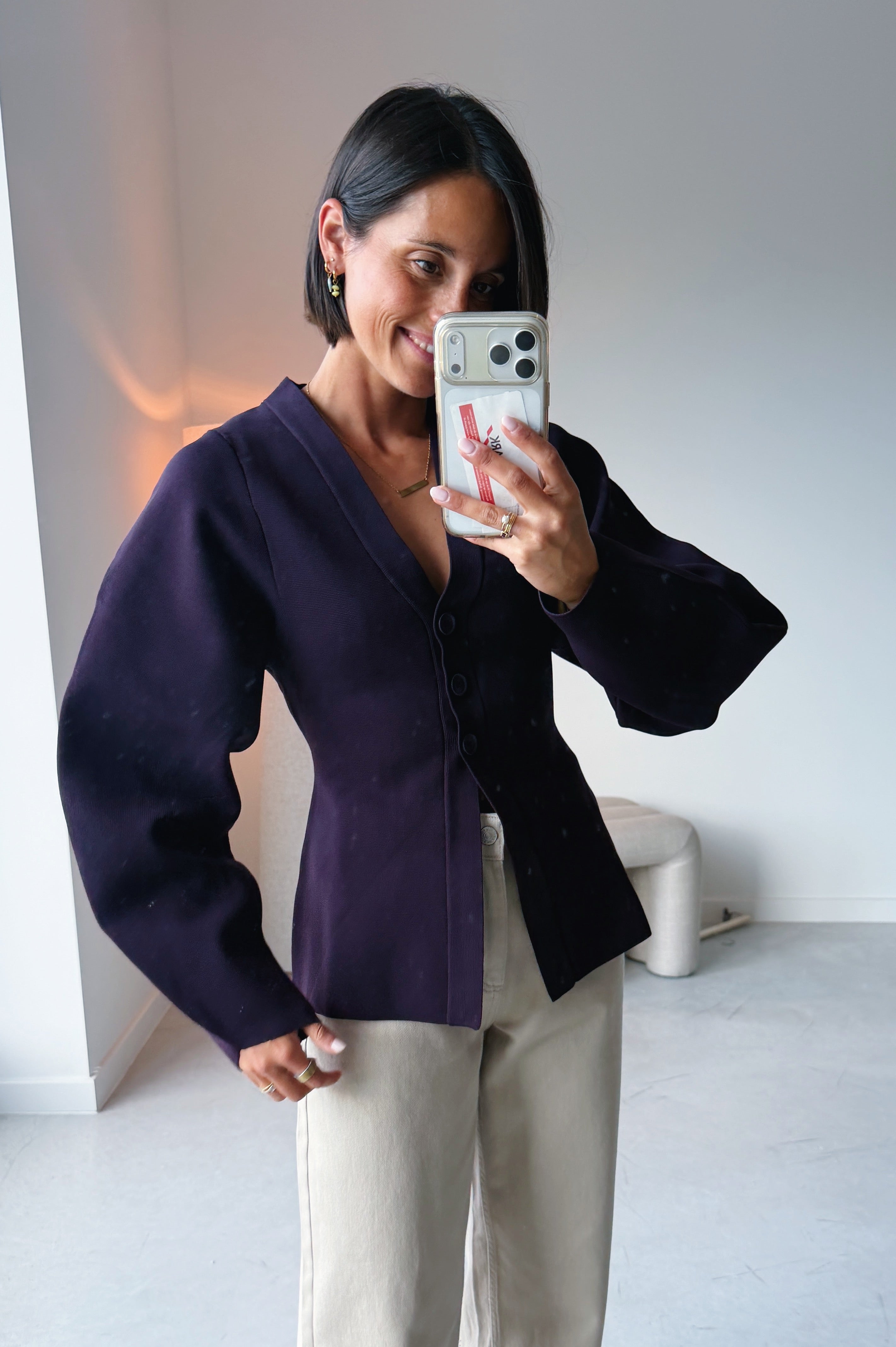 Kendal Cardigan - Plum Perfect