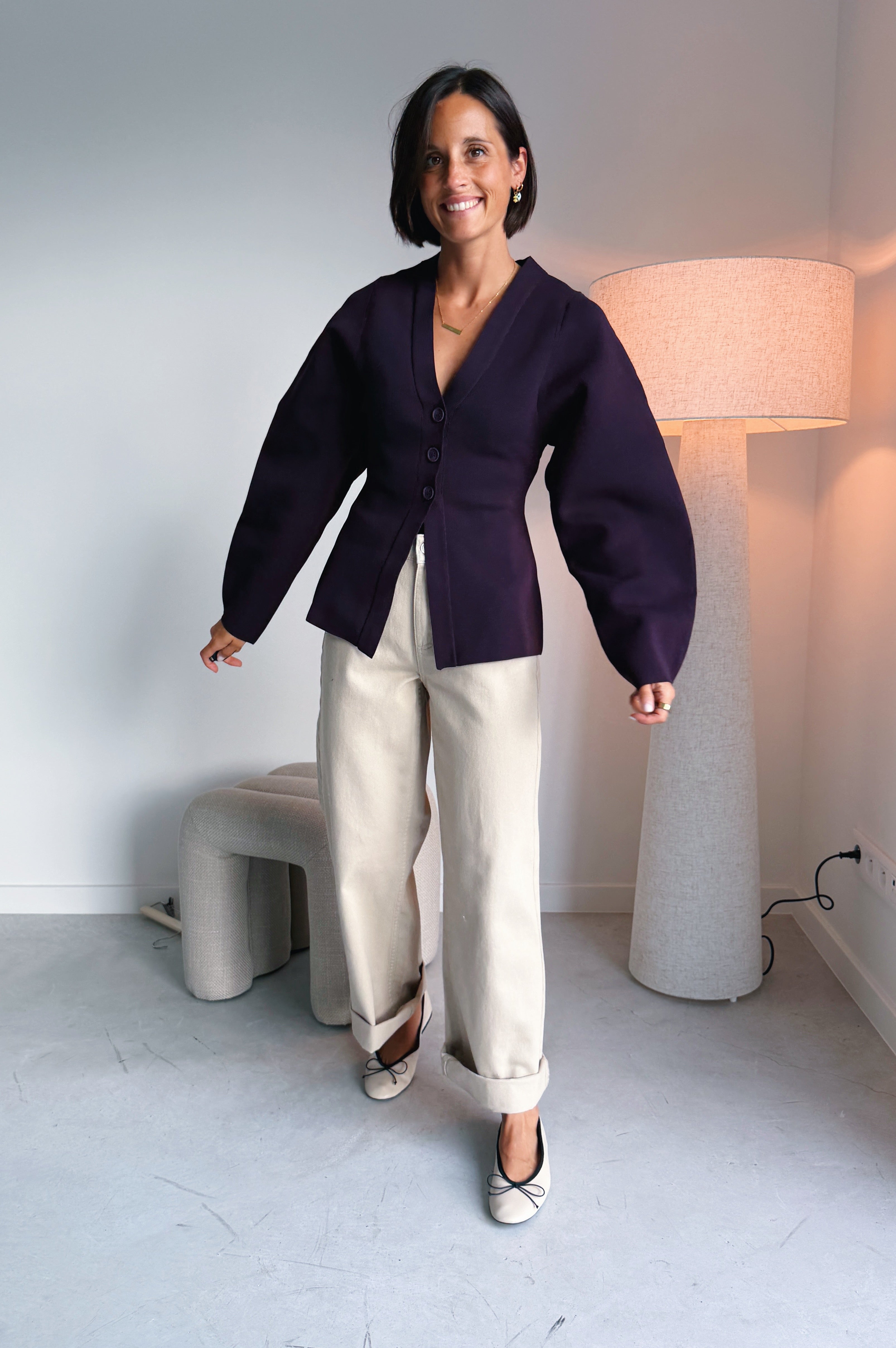 Kendal Cardigan - Plum Perfect
