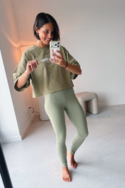 Bruna legging salie groen