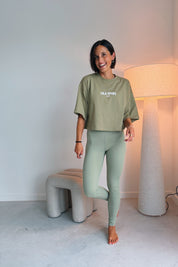 Bruna legging salie groen