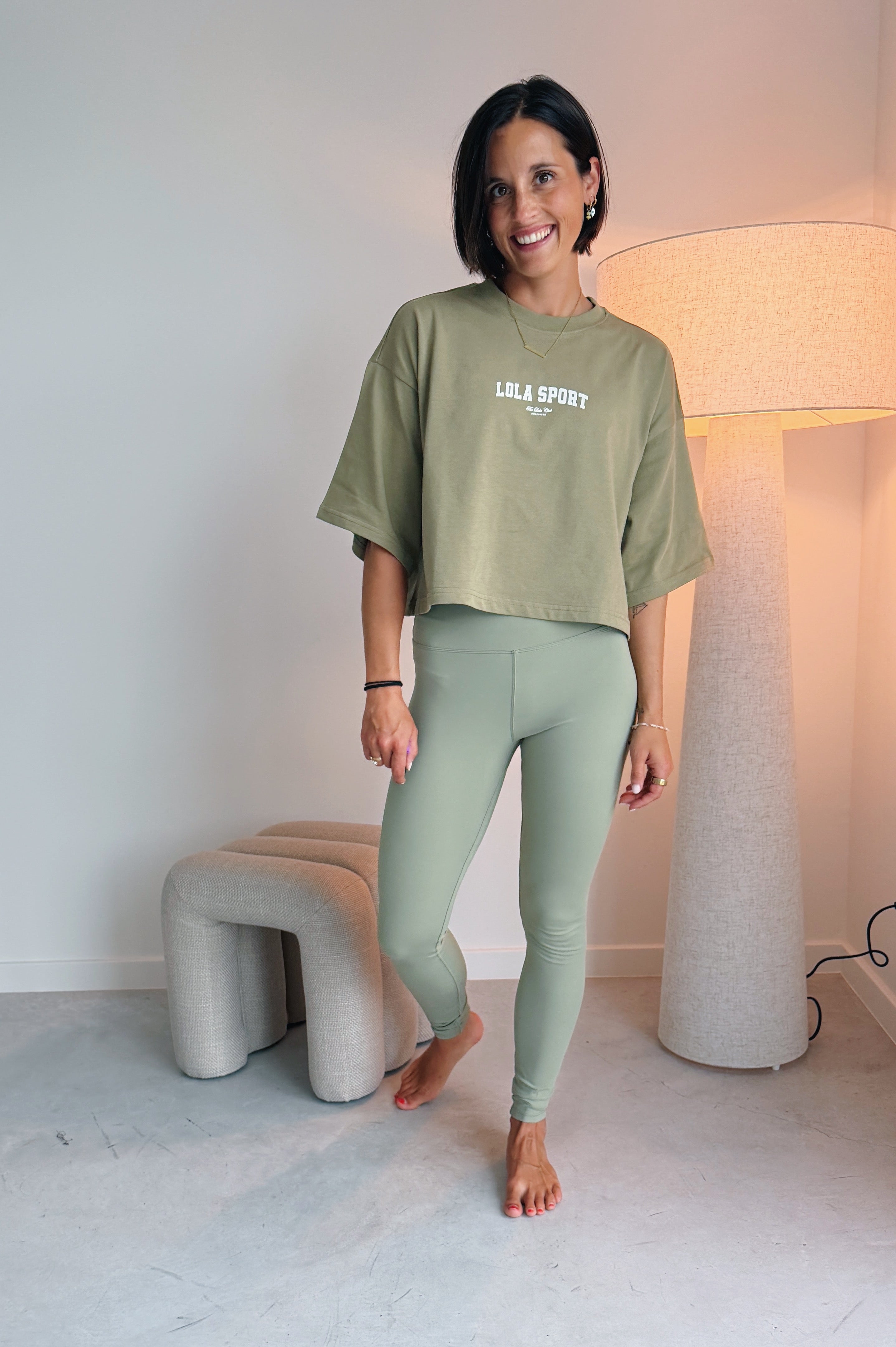 Bruna legging salie groen