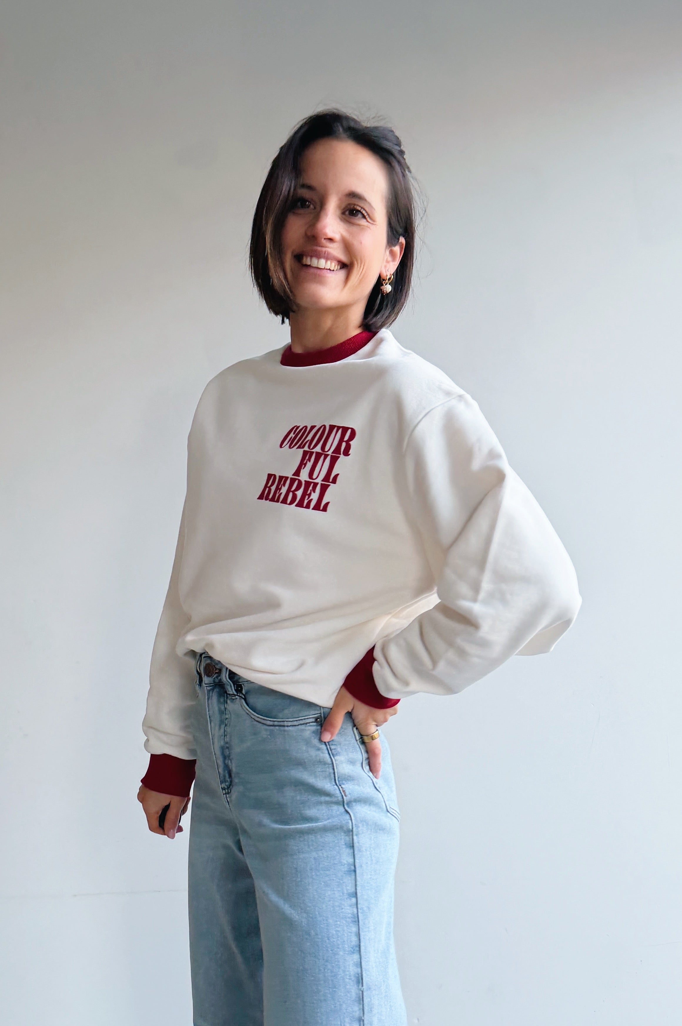 Logo rib sweater