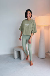 Bruna legging salie groen