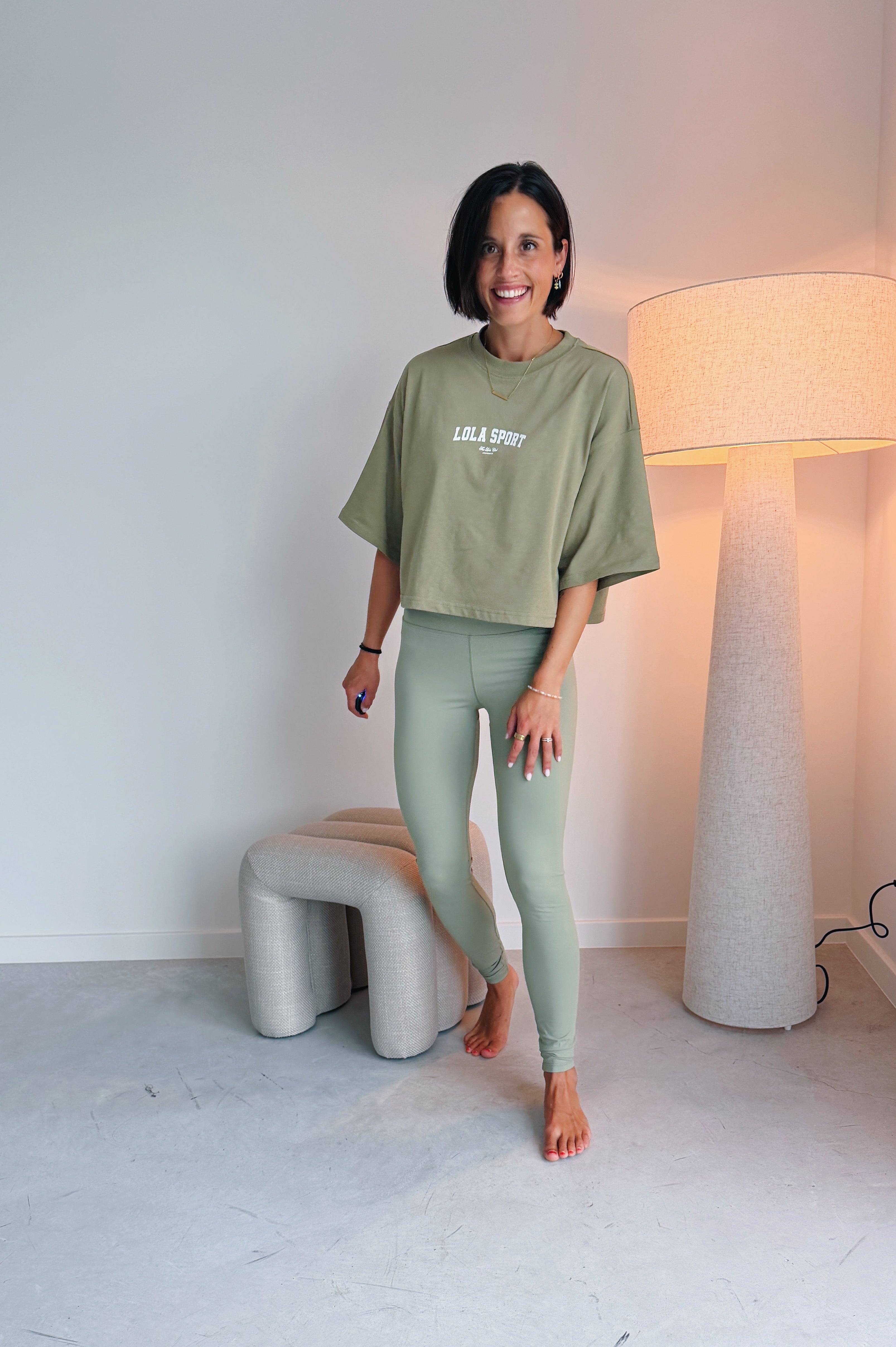 Bruna legging salie groen