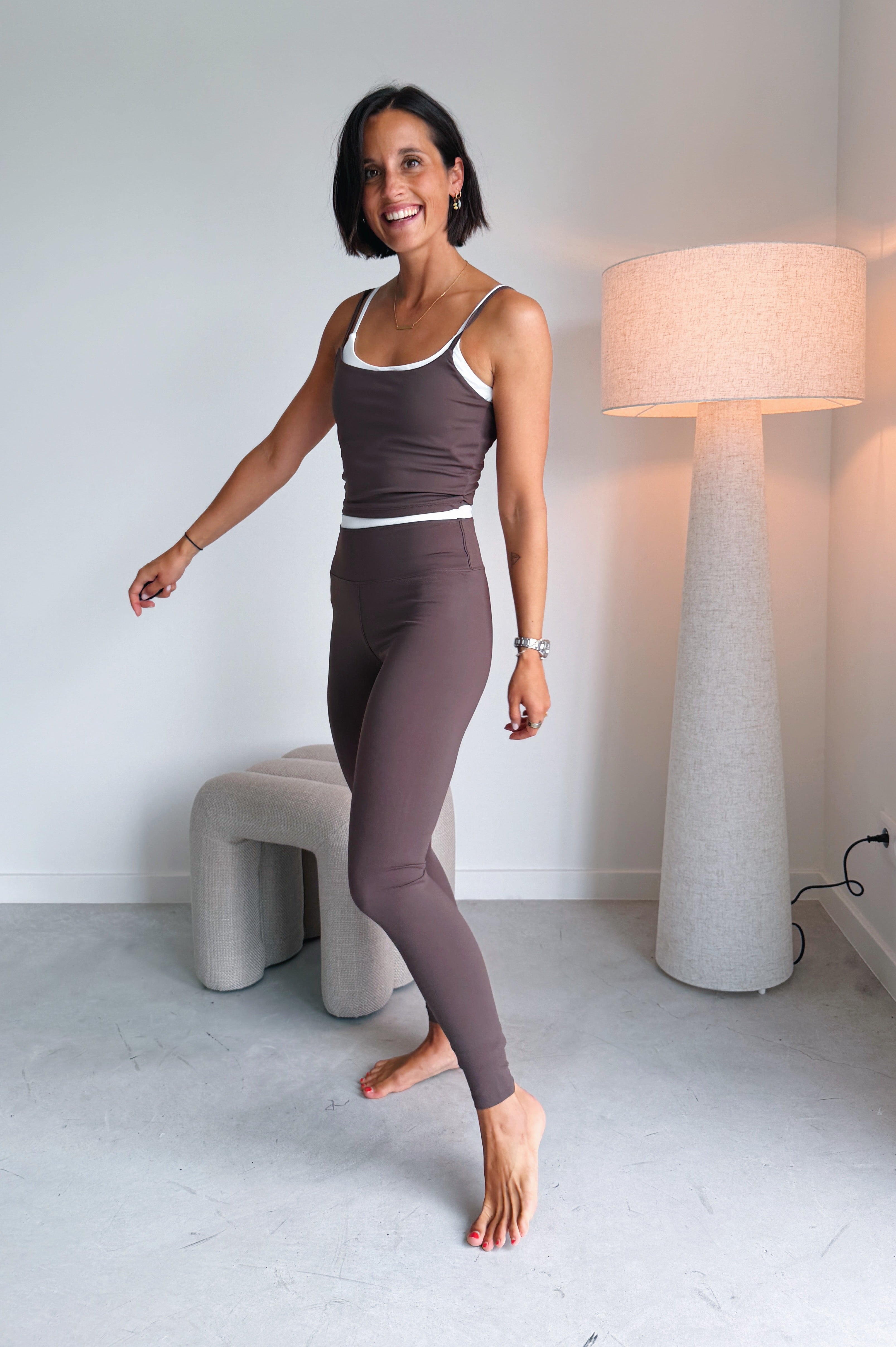 Bruna legging chocolade