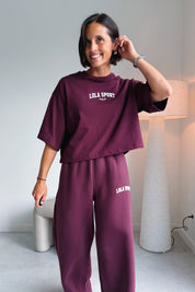 Stella t-shirt mulberry wine