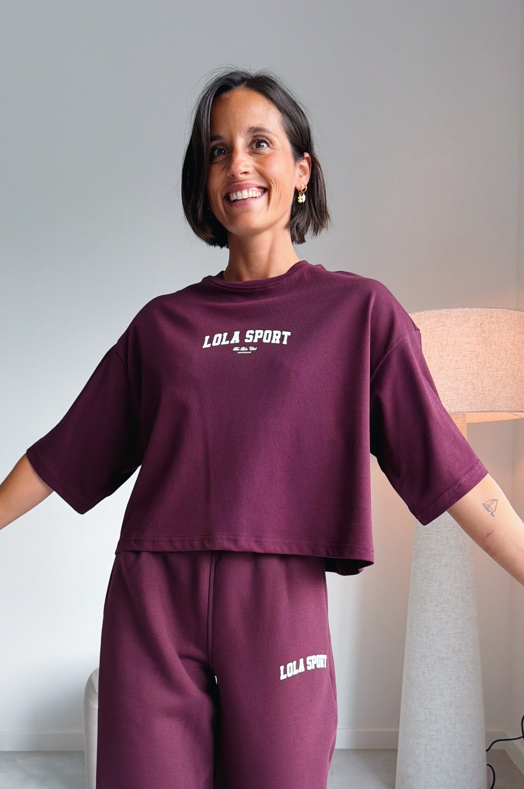 Stella t-shirt mulberry wine