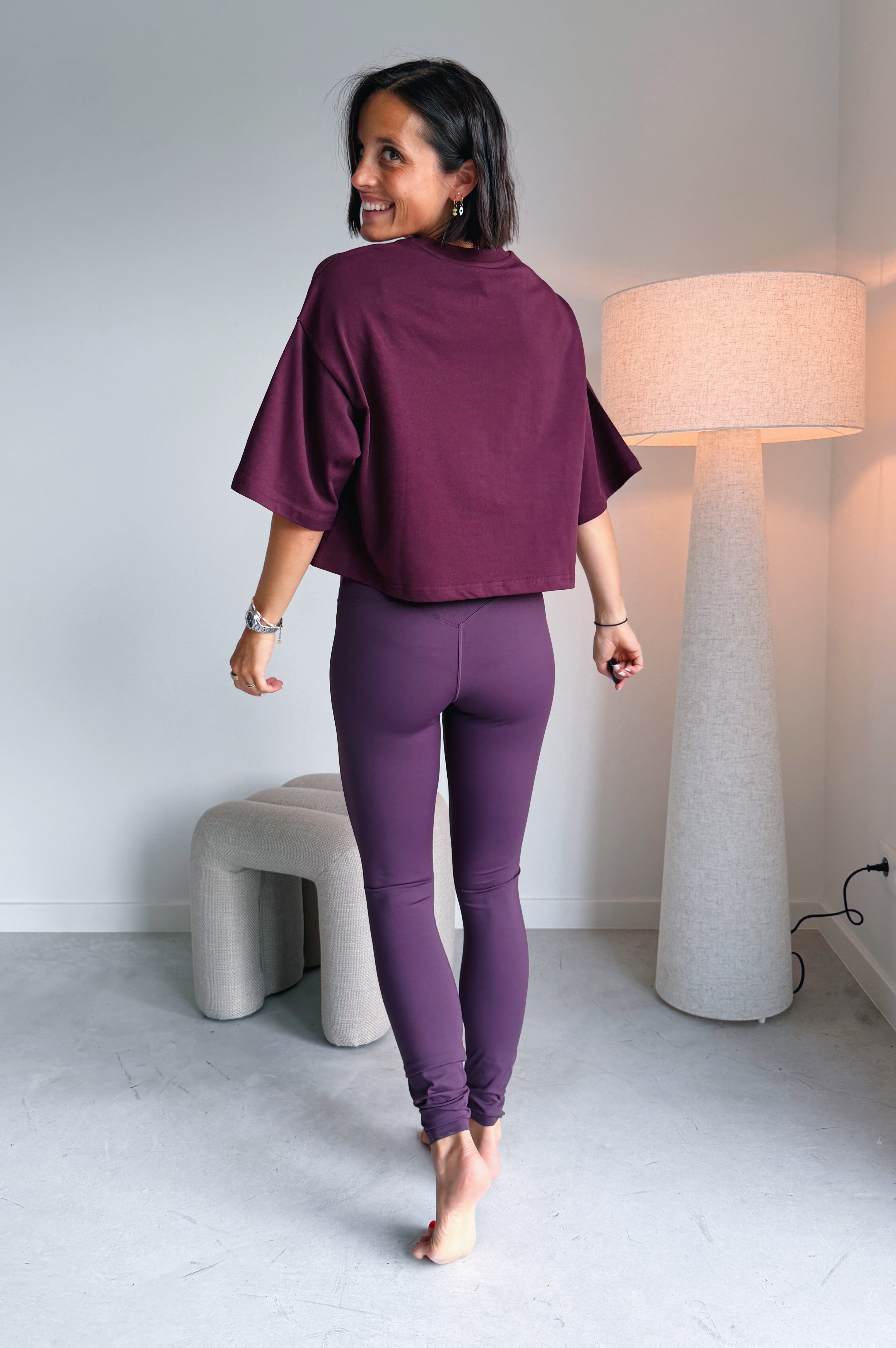 Bruna Legging mulberry wine