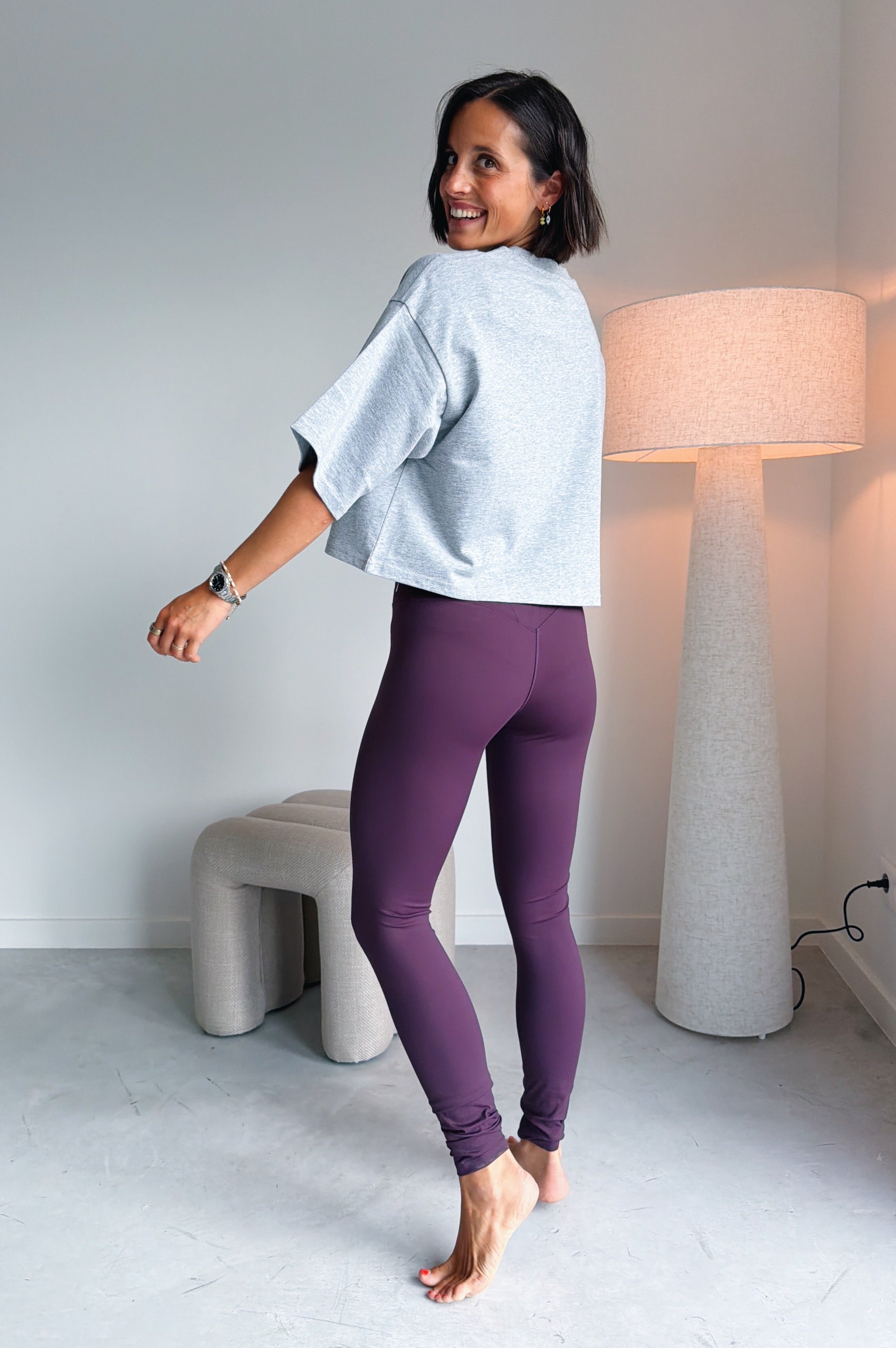 Bruna Legging mulberry wine