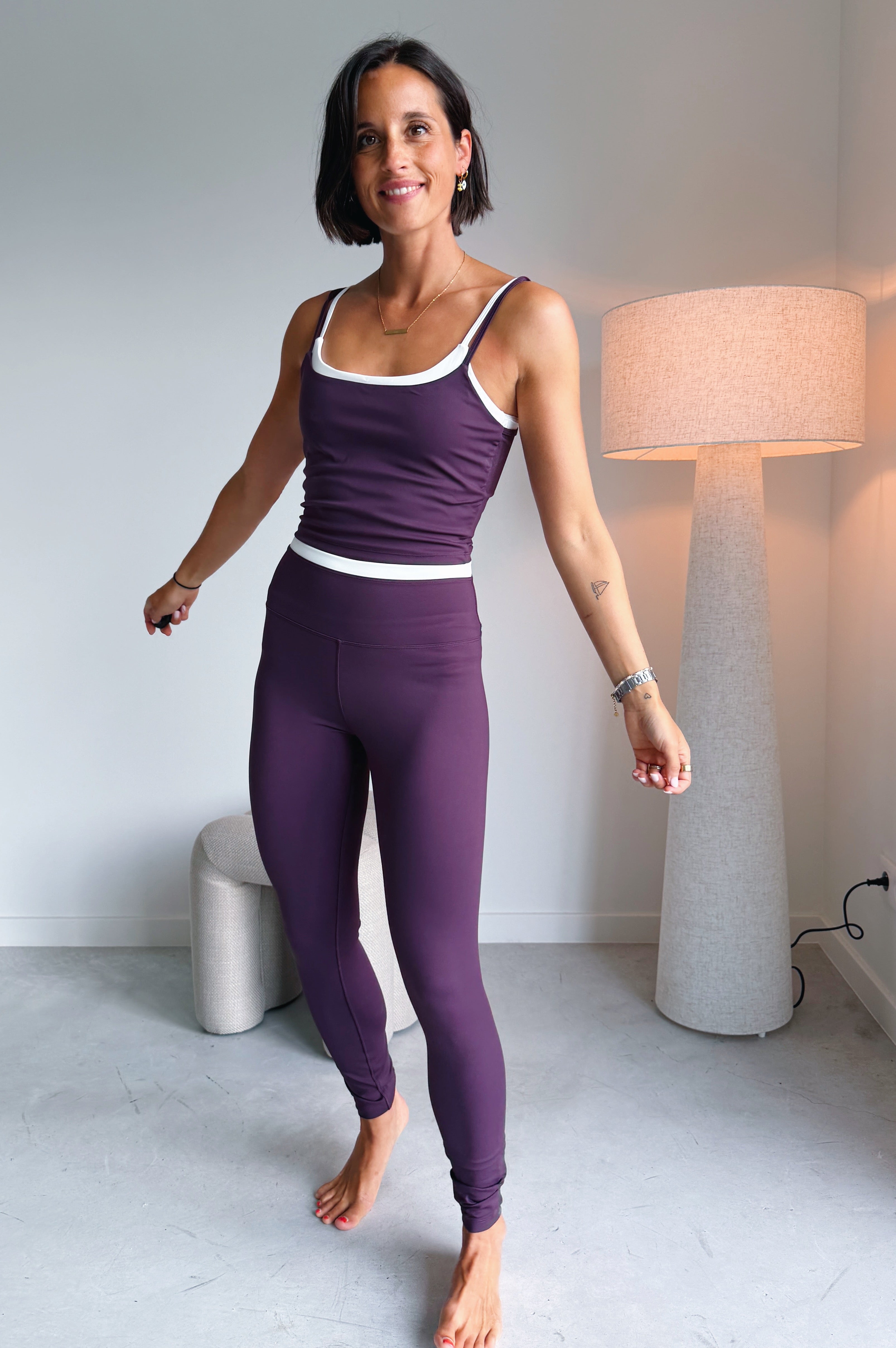 Bruna Legging mulberry wine