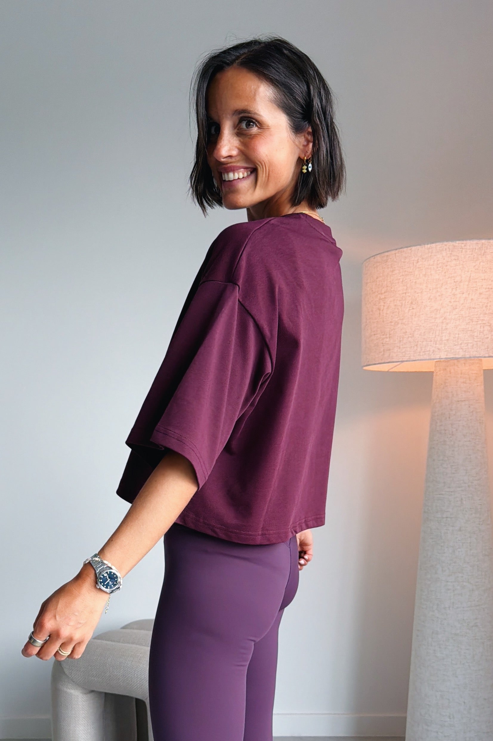 Stella t-shirt mulberry wine