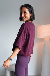 Stella t-shirt mulberry wine